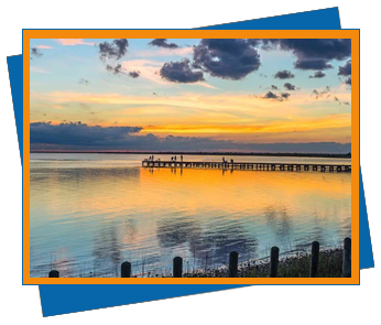 Sunset RV Park Fishing Pier on Galveston Bay