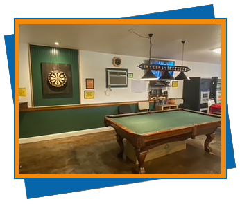 Sunset RV Park Pool Table and Dart Board
